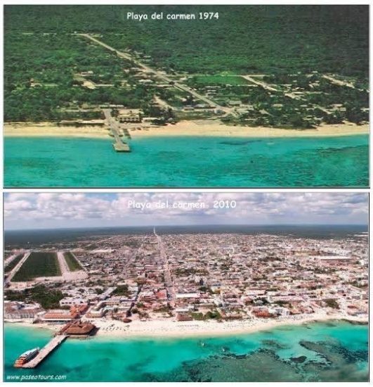 Foto El gran cambio de Playa del Carmen en 46 años por los hoteles